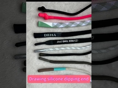 Sports Clothing Custom Drawstring Cord With Silicone Ends