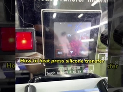 How to heat press silicone transfer labels?