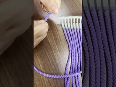 Custom Polyester Cord Round Draw Cords Hoodie String Rope Drawstring Wrapped With Rubber Head