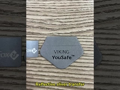 Garment Labels Printed Iron on Wholesale logo Reflective Silver Custom Made Labels for Clothing Shir