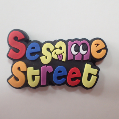 Cartoon Character Silicone Rubber Patch Fashion Design Relief Logo PVC Badge