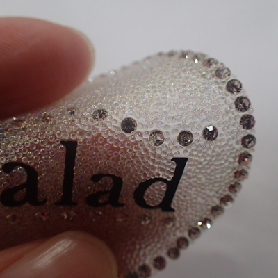 Custom Diamond Iron On Clothing Embroidery Patches Fashion 3D Large Logo