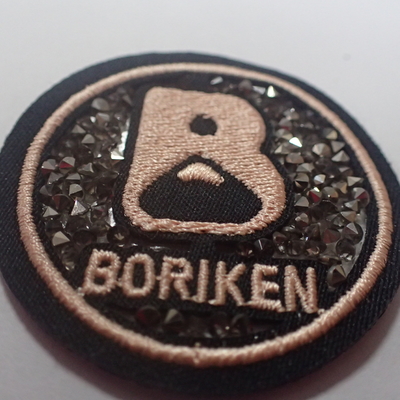 Diamond Embroidery Iron On Clothing Patches 3D Logo Fashionable