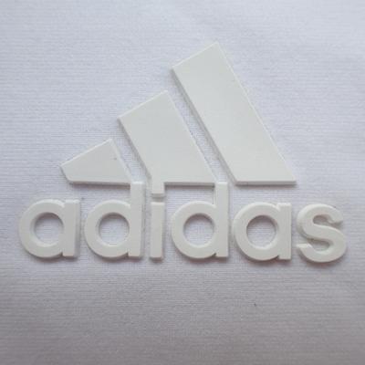 3D Embossed Logo Iron On Badge Clothes Hat Rubber Silicone Heat Transfer