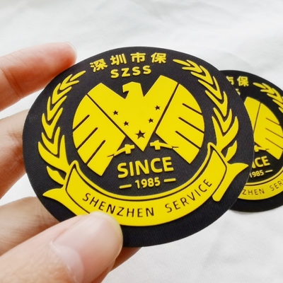 Glossy Silicone Heat Transfer Print 3d Clothing Labels And Tags Custom