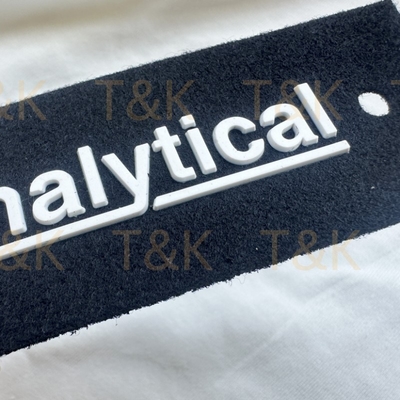 Custom T Shirt Patches Silk Screen Printed Heat Transfer Silicone For Coat