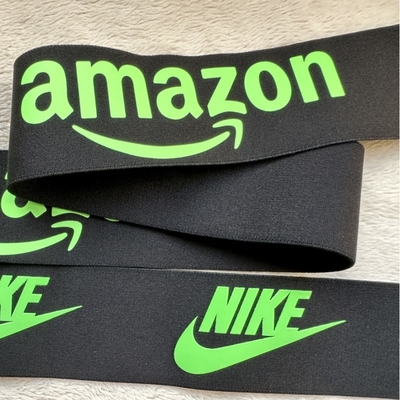 Glossy Printed Elastic Band Silicone Logo 6cm 3cm 4.5cm High Elasticity