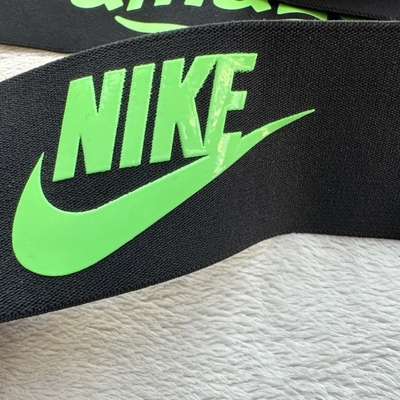 Glossy Printed Elastic Band Silicone Logo 6cm 3cm 4.5cm High Elasticity