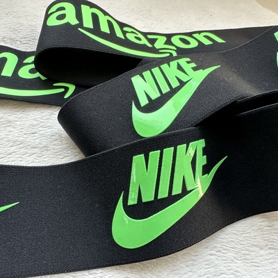 Glossy Printed Elastic Band Silicone Logo 6cm 3cm 4.5cm High Elasticity