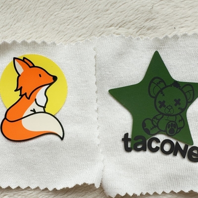 3D Colorful Silicone Heat Transfer Labels Sustainable For T Shirts