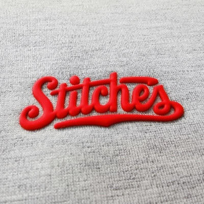 3D Soft Silicone Labels Sustainable For Clothing Heat Transfer Patch