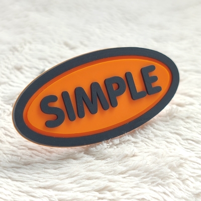 Factory Custom 3D Soft PVC Silicon Rubber Clothing Brand Logo Label Badge For Clothing Label Use