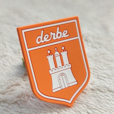 Factory Custom 3D Soft PVC Silicon Rubber Clothing Brand Logo Label Badge For Clothing Label Use