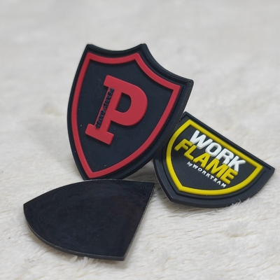 Factory Custom 3D Soft PVC Silicon Rubber Clothing Brand Logo Label Badge For Clothing Label Use