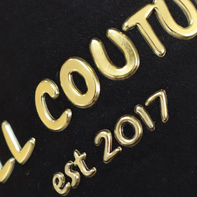 High Frequency Embossed Garment TPU Silicone Letter Logo Label Custom 3D Printed TPU Patches Heat Transfer TPU Logo For Clothes