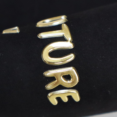High Frequency Embossed Garment TPU Silicone Letter Logo Label Custom 3D Printed TPU Patches Heat Transfer TPU Logo For Clothes
