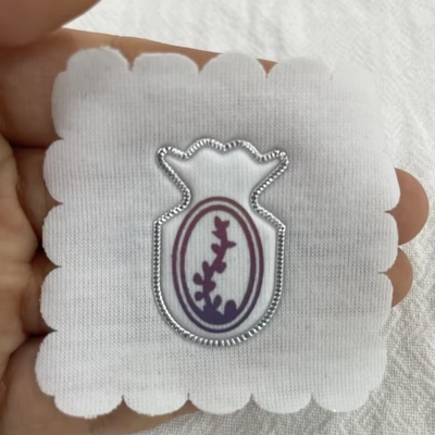 Factory Custom Hibiscus Skin TPU Logo Engraving Film High Frequency Patches For Garment Use