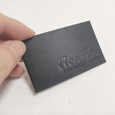 Personalized Custom Embossed Leather Patches With Logo Image Or Text