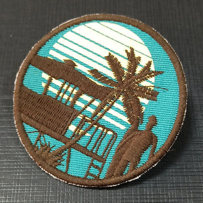 Custom Heat Press 3D Puff LOGO Badges Embroidered Patch Sew on Iron on Clothing Patches Custom Embroidery Patch