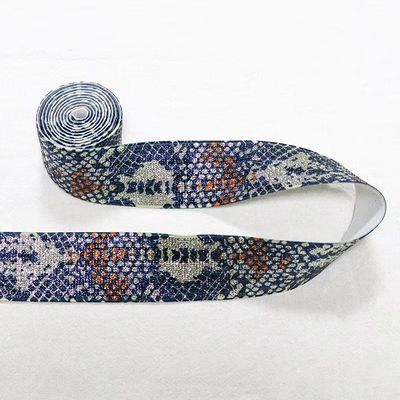 Custom Width Printed Elastic Band - Polyester Blend, Fade-Resistant (Home Textiles/Hairbands)