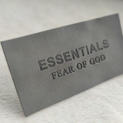 Customized Shape Leather Printing-Letter Label PU Leather Patches for Jeans Jacket Hats