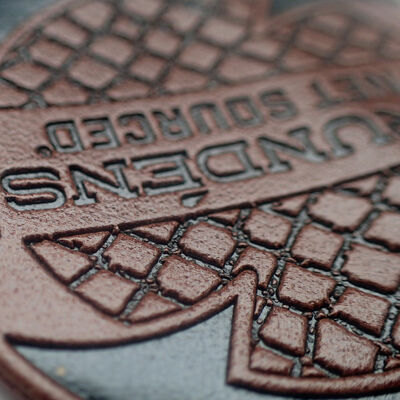 Durable Embossed Leather Patches - 3-8cm Custom Size for Jackets/School Uniforms