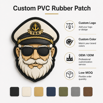 Eco-Friendly 3D Soft Customized Rubber Badge Silicone Patch for Garments and Bags