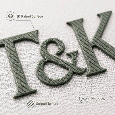 Flexible Silicone Heat Transfer Labels Ideal for Sportswear Workwear and Casual Clothing Requiring Durable Marking