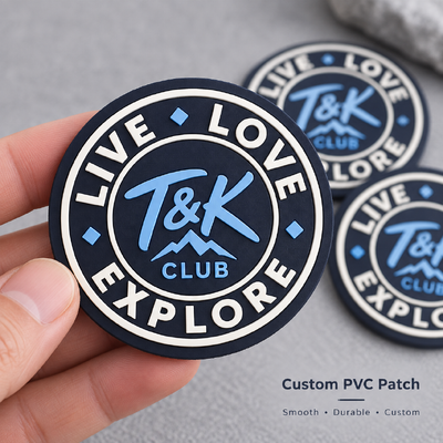 Custom PVC Patch with Silicone Tips Draw String Cord - Eco-Friendly Material & Pantone Color Matching