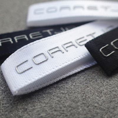Washable woven Grosgrain Custom Printed Clothing Labels