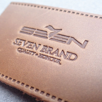 Heat Press Embossed Leather Patches