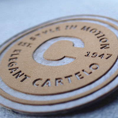 Garment Embossed Leather Patches