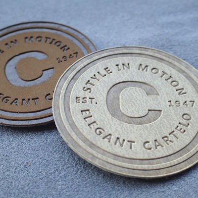 Garment Embossed Leather Patches