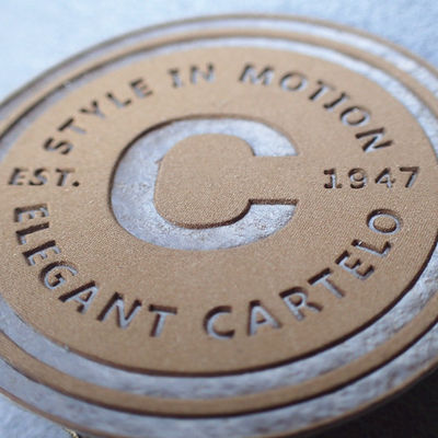 Garment Embossed Leather Patches
