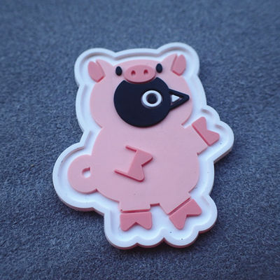 silicon clothing labels Durable Embossed Rohs Silicone Clothing Labels