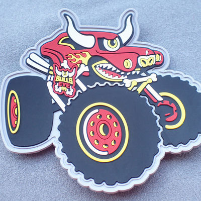 Silicone Clothing Labels Printing One Side Fold 2mm Rubber Clothing Labels