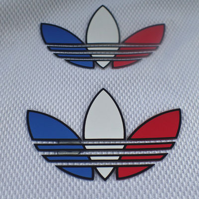 Embossed Logo Rubber 1.2mm Heat Transfer Clothing Tags