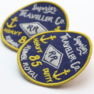 Heat Press Embroidery OEM Clothing Tags Labels