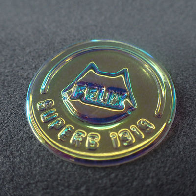 Hologram Embossed TPU Custom Cloth Patches outwear patch