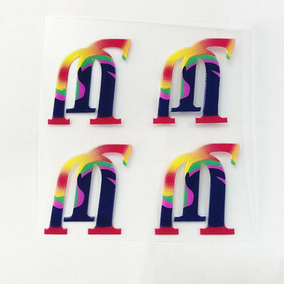 Shiny Silicone Heat Transfer Label 3D Silicone Patch For Sportswear