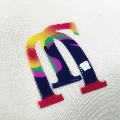 Shiny Silicone Heat Transfer Label 3D Silicone Patch For Sportswear