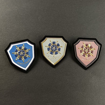 3D High Frequency Soft Heat Press Flower Embossed Tpu Badges Support Welding