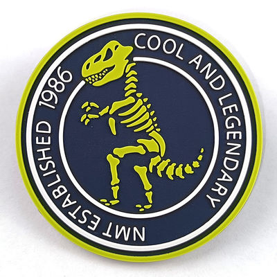 3D Logo Embossed Motif Rubber Patches Pvc Badges For Sewing Clothing