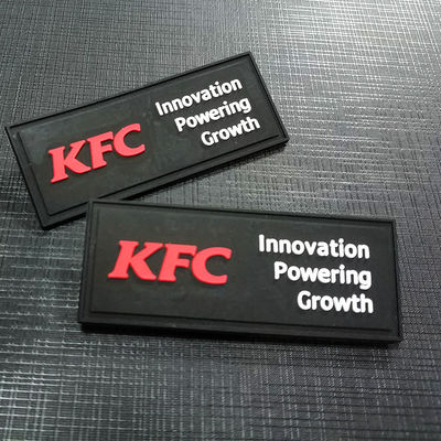 3D Print Clothing Rubber Badges Labels Pvc Patches On Sew Garment