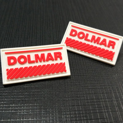 Custom Brand Clothing Hangtag 3D Soft Pvc Patches For Shoes Bags Hats