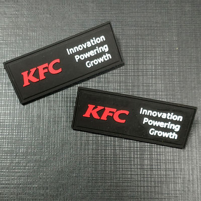 3D Print Clothing Rubber Badges Labels Pvc Patches On Sew Garment