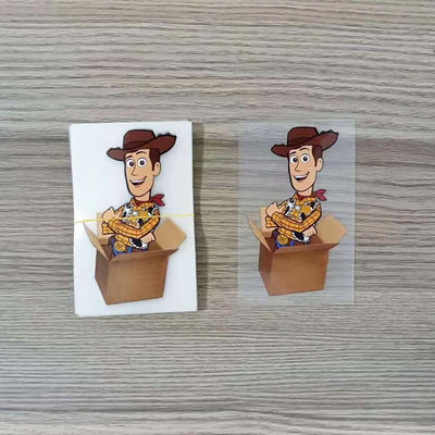 Custom Artwork Heat Transfer Printed Stickers Fabric Heat Transfer Tag