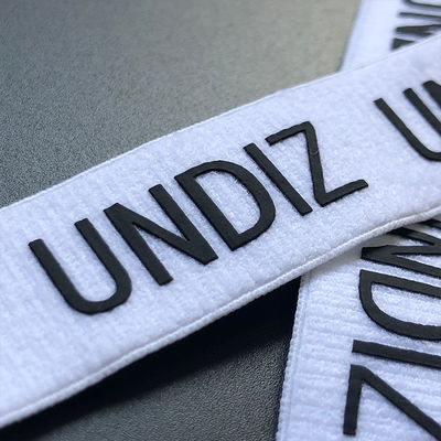 Customized Silicone Printing Nylon Elastic Band Non Slip Webbing