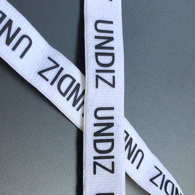 Customized Silicone Printing Nylon Elastic Band Non Slip Webbing