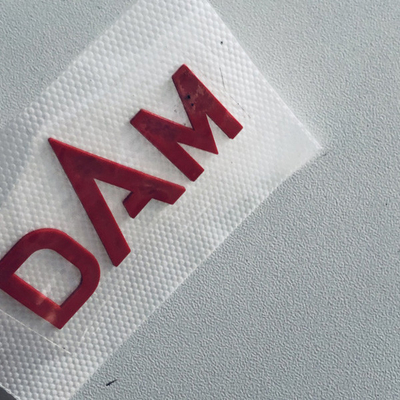 3D Eco Friendly Silicone Heat Transfer Label Embossed Logo For Garment
